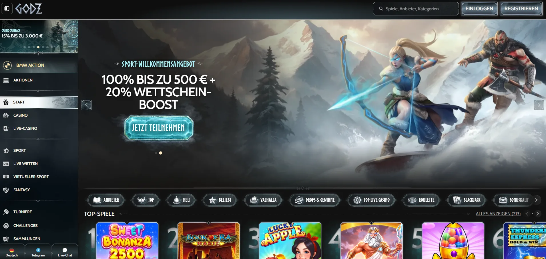 Godz Casino Anmelden